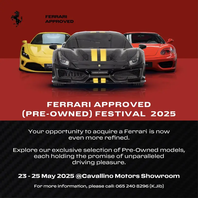 สัมผัส Ferrari กว่า 20 คัน ในงาน Ferrari Approved (Pre-owned) Festival 2025 พร้อมเปิดอาคารใหม่ สู่ประสบการณ์เหนือระดับ
