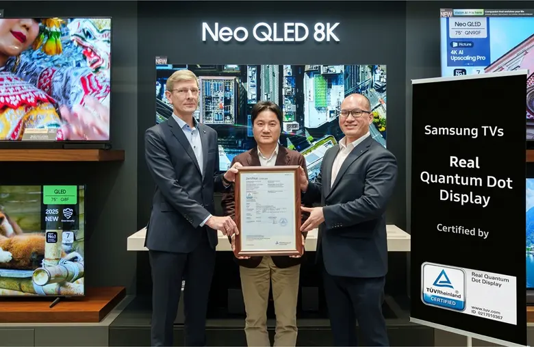 ซัมซุง ทีวี QLED ได้รับการรับรองว่าเป็น "จอแสดงผลควอนตัมดอทของแท้" จากสถาบัน T?V Rheinland อย่างเป็นทางการ