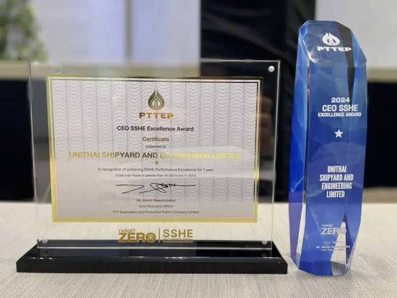 UTSE Receives CEO SSHE Excellence Award 2024 from PTTEP