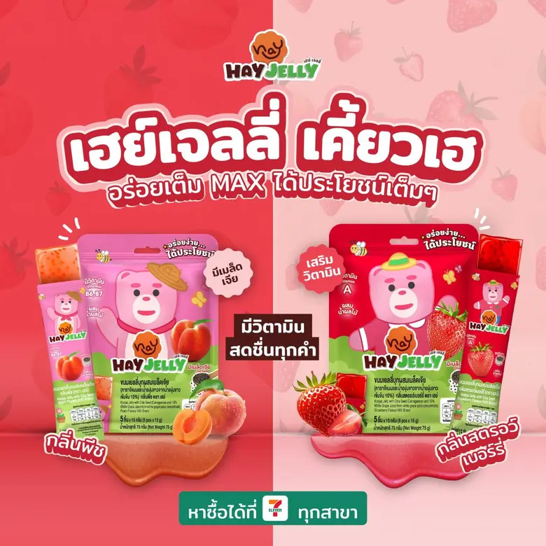 TACC พร้อมเสิร์ฟ! HAY Jelly เจลลี่บุกผสมเมล็ดเจีย ทางเลือกใหม่สายเฮลตี้ ภายใต้แบรนด์บริษัท มั่นใจช่วยอัพยอดขาย ดันรายได้ปีนี้แตะ 2 พันลบ.ตามนัด