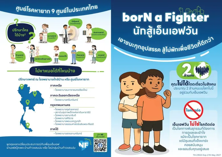 ครั้งแรกในไทย! กับแคมเปญ "Shine a Light on NF: แสงแห่งพลังจากหัวใจนักสู้ NF1"