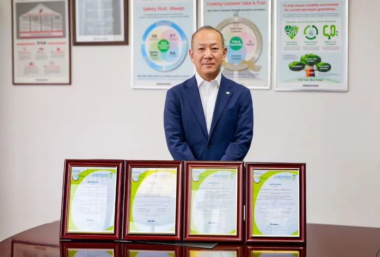 Thai Bridgestone Group Companies Accelerate Transformation to Sustainable Solutions Companies and Drive a Carbon Neutral Mobility Society, Reflecting the Commitments through the "Carbon Footprint for Organization" Certification from the TGO