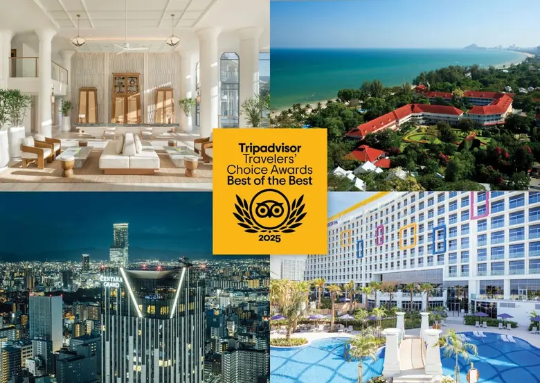 Centara Hotels &amp; Resorts Celebrates "Best of the Best" Recognition at Tripadvisor Travellers' Choice Awards 2025