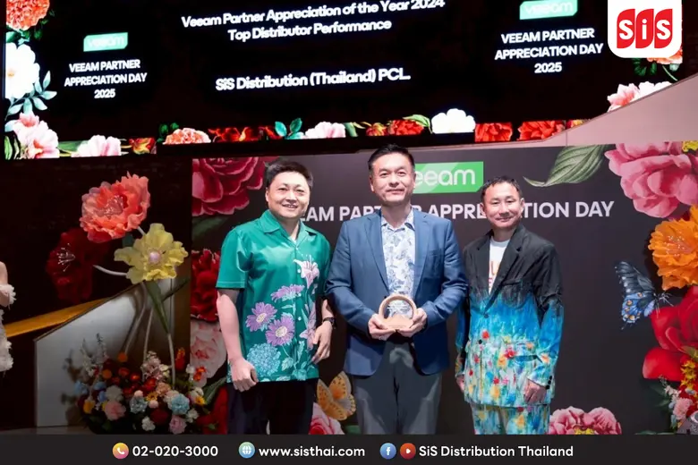 SiS Recognized with Top Distributor Performance Award by Veeam, Underscoring Leadership in Enterprise Data Resilience and Cybersecurity in Thailand