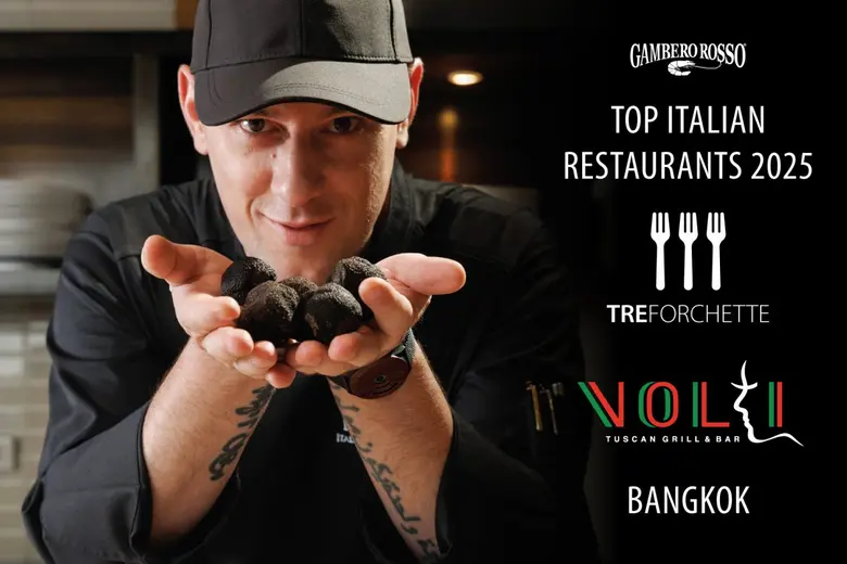 Volti Tuscan Grill &amp; Bar Honoured with "Tre Forchette" Award by Gambero Rosso