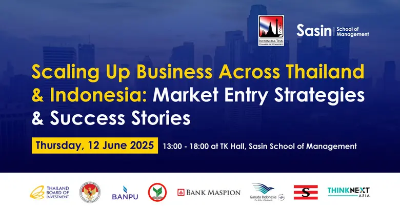Sasin and INTCC to Host Executive Forum on Scaling Up Business Across Thailand &amp; Indonesia