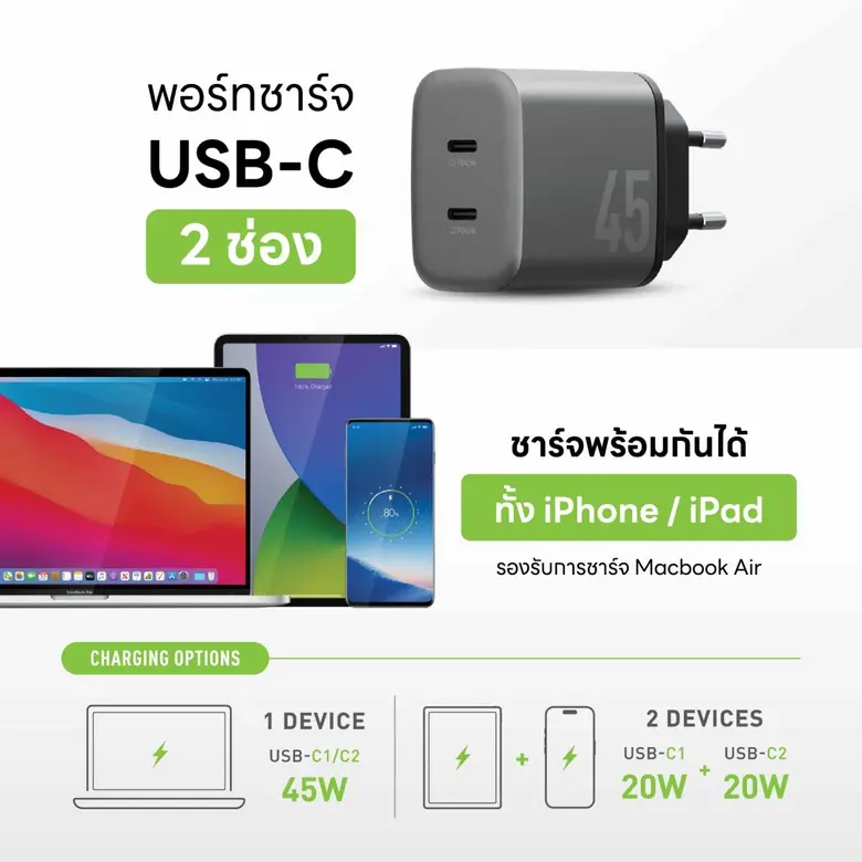 อาร์ทีบีฯ เปิดตัวแบตสำรองไร้สาย AluPac 10K และ Mini 5K พร้อมหัวชาร์จเร็ว Ampcharge GaN45 จากแบรนด์ Energea