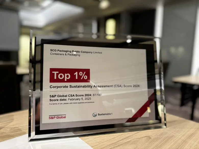 SCGP ครอง Top 1% S&amp;P Global ในกลุ่มอุตสาหกรรมบรรจุภัณฑ์ เดินหน้าส่งต่อแนวคิดเศรษฐกิจหมุนเวียน บนเวทีฟอรั่ม Earth Jump 2025
