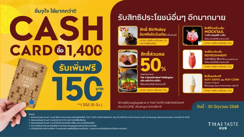 ไทย เทสต์ ฮับ คิง เพาเวอร์ รางน้ำ ชวนอิ่มจุใจ ได้มากกว่า