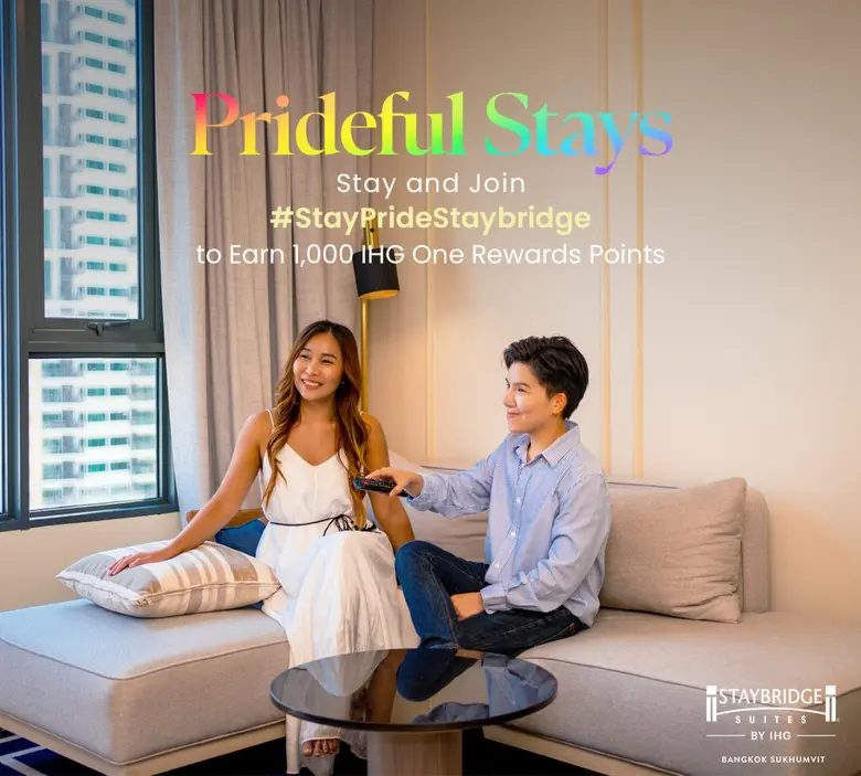 เฉลิมฉลอง Pride Month ในกรุงเทพฯ กับแพ็กเกจ Prideful Stays ที่ สเตย์บริดจ์ สวีท แบงค็อก สุขุมวิท