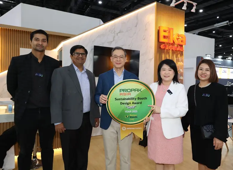 Eka Global receives "Sustainability Booth Design Award" at ProPak Asia 2025
