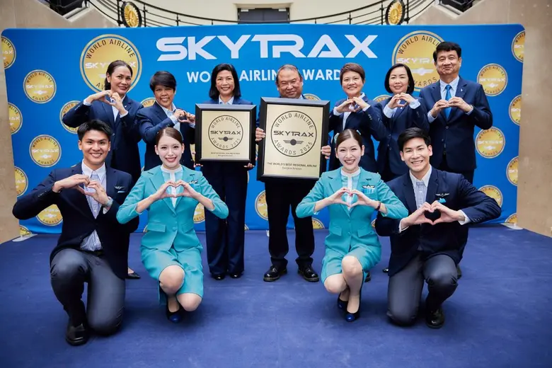 บางกอกแอร์เวย์ส คว้าแชมป์ 9 สมัย สายการบินระดับภูมิภาคที่ดีที่สุดในโลกและดีที่สุดในเอเชีย Skytrax World Airline Awards ประจำปี 2025