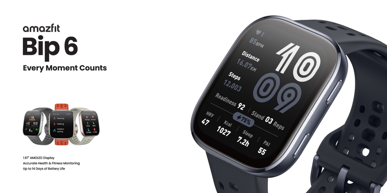 Amazfit เปิดตัวสมาร์ทวอทช์รุ่นล่าสุด Bip 6 ตอบโจทย์ทุกไลฟ์สไตล์การใช้งานในทุกวันของคุณ