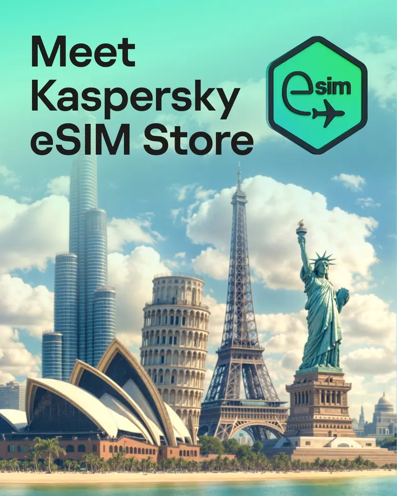 เดินทางทั่วโลกง่ายๆ ด้วย Kaspersky eSIM Store