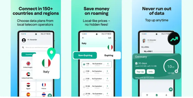 เดินทางทั่วโลกง่ายๆ ด้วย Kaspersky eSIM Store