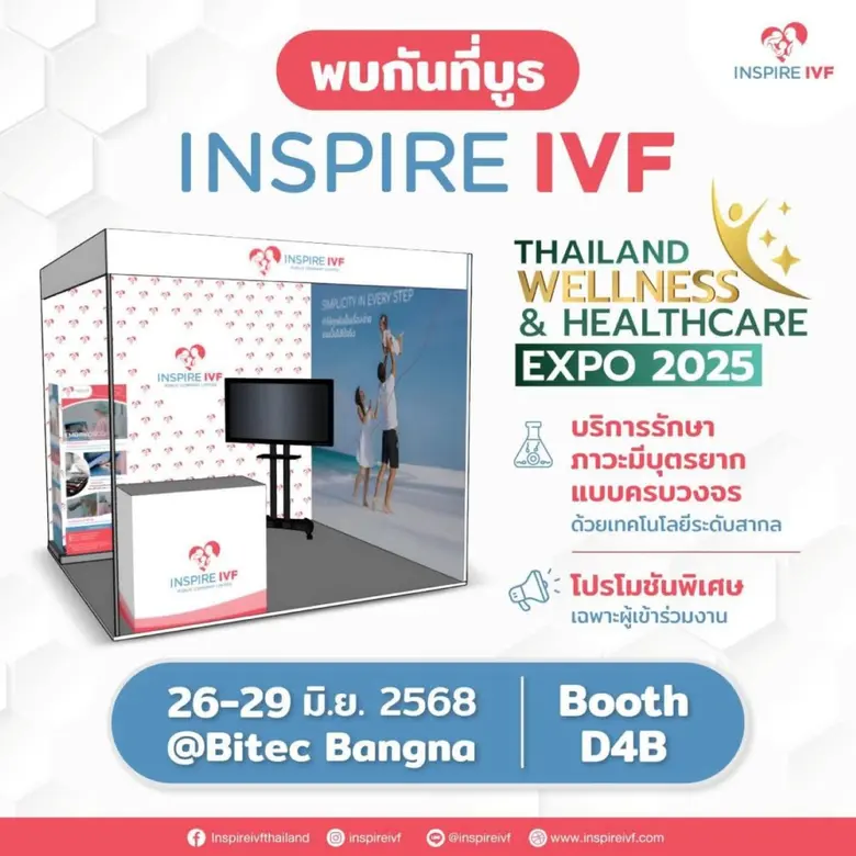 Inspire IVF เสริมทัพบริการสุขภาพ สะท้อนความเชี่ยวชาญด้าน "เวลเนส" ในงาน Thailand Wellness &amp; Healthcare 2025