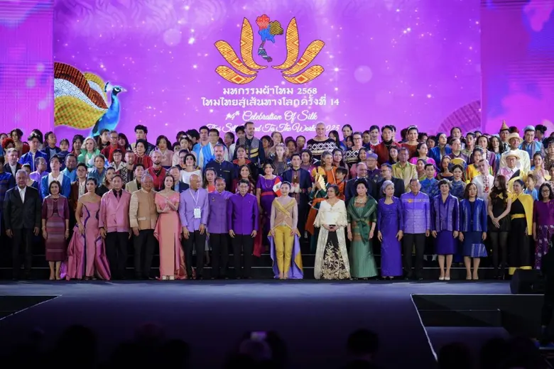 "14th Celebration of Silk, Thai Silk Road to the World 2025" Opens with Grandeur, Showcasing the Power of Thai Soft Power on the Global Stage