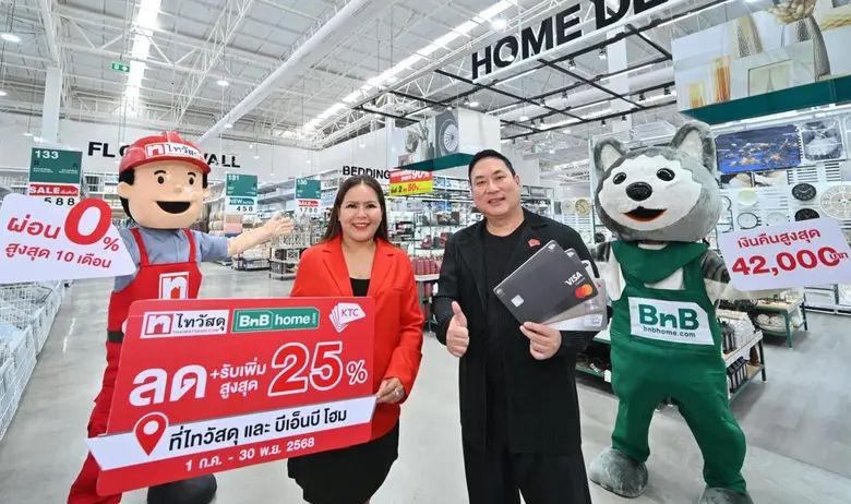 KTC Teams Up with Thai Watsadu and BnB home for Home Restoration Without Financial Strain
