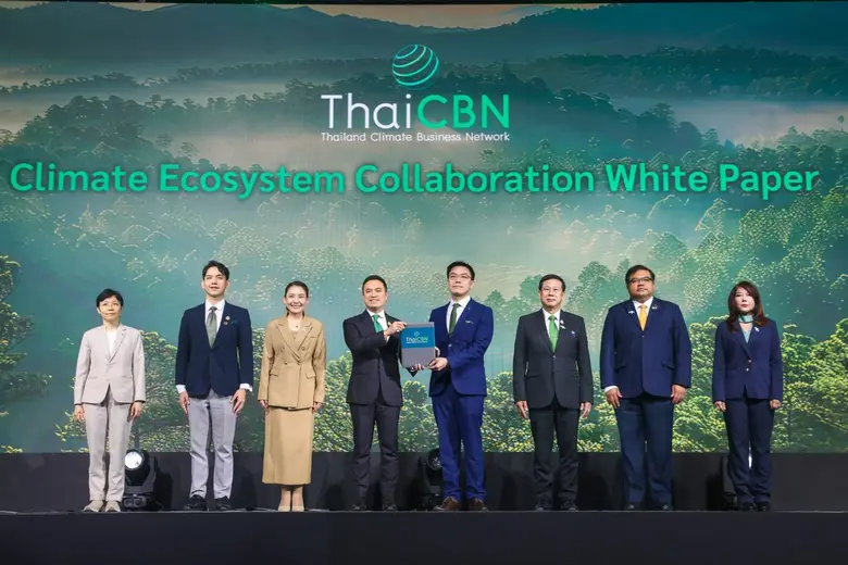 เครือข่าย ThaiCBN นำโดยธนาคารกสิกรไทยและพันธมิตรกว่า 33 องค์กรมอบ White Paper ด้าน Climate แก่ภาครัฐ พร้อมเปิดตัว "E-Handbook for Greener SMEs" หนุน SME สู่เศรษฐกิจคาร์บอนต่ำ