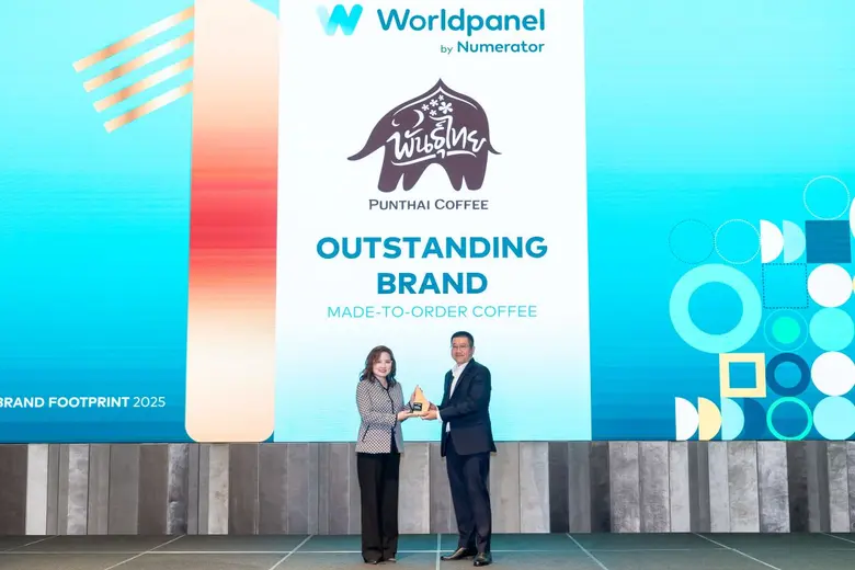 พันธุ์ไทย คว้ารางวัล Top Outstanding Brand ในหมวด Made-To-Order Coffee จากเวที Thailand Brand Footprint 2025