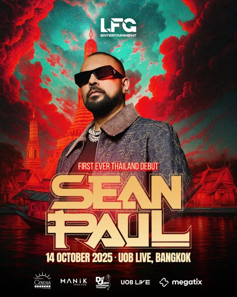 Dancehall Legend Sean Paul to Turn Up the Temperature With First Ever Thailand Show