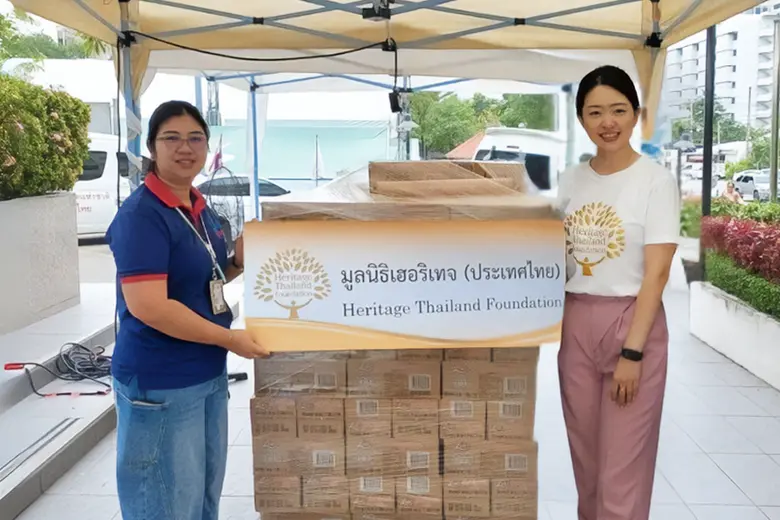 มูลนิธิเฮอริเทจฯ สนับสนุนนมโอ๊ต แบรนด์ ลัฟ ให้ศูนย์บริการโลหิตแห่งชาติ สภากาชาดไทย