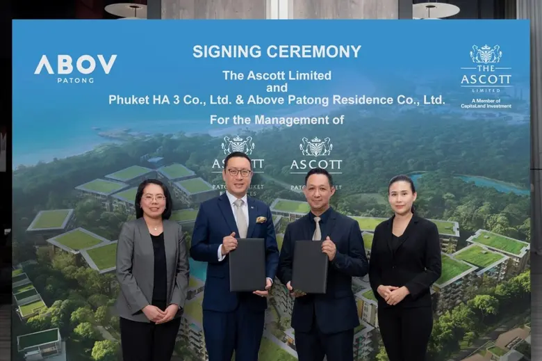 Ascott Forms Strategic Partnership with Phuket HA 3 and Above Patong Residence to Launch First Ascott Resort and Branded Residences in Phuket