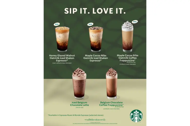 สตาร์บัคส์เอาใจคนรักสุขภาพ ชวนเติมพลังความสดชื่นด้วยเครื่องดื่มใหม่ และหลากหลายเมนูอาหารประจำเทศกาลกินเจ