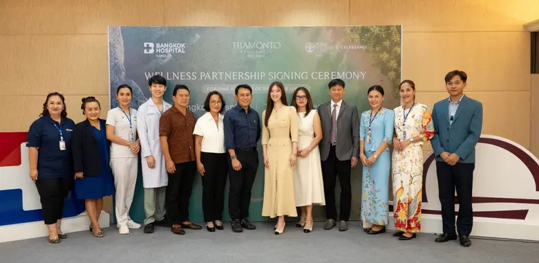 เปิดประสบการณ์ 'Luxury Wellness Living' ใจกลางเกาะสมุย กับความร่วมมือครั้งสำคัญของ Tramonto Residences และ รพ.กรุงเทพ สมุย พร้อมบริการจาก BDMS Wellness Clinic Celes Samui
