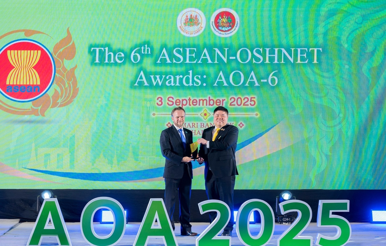ซันโทรี่ เป๊ปซี่โค ประเทศไทย คว้ารางวัล The 6th ASEAN-OSHNET Excellence Award ตอกย้ำบทบาทผู้นำด้านความปลอดภัยและอาชีวอนามัยระดับอาเซียน