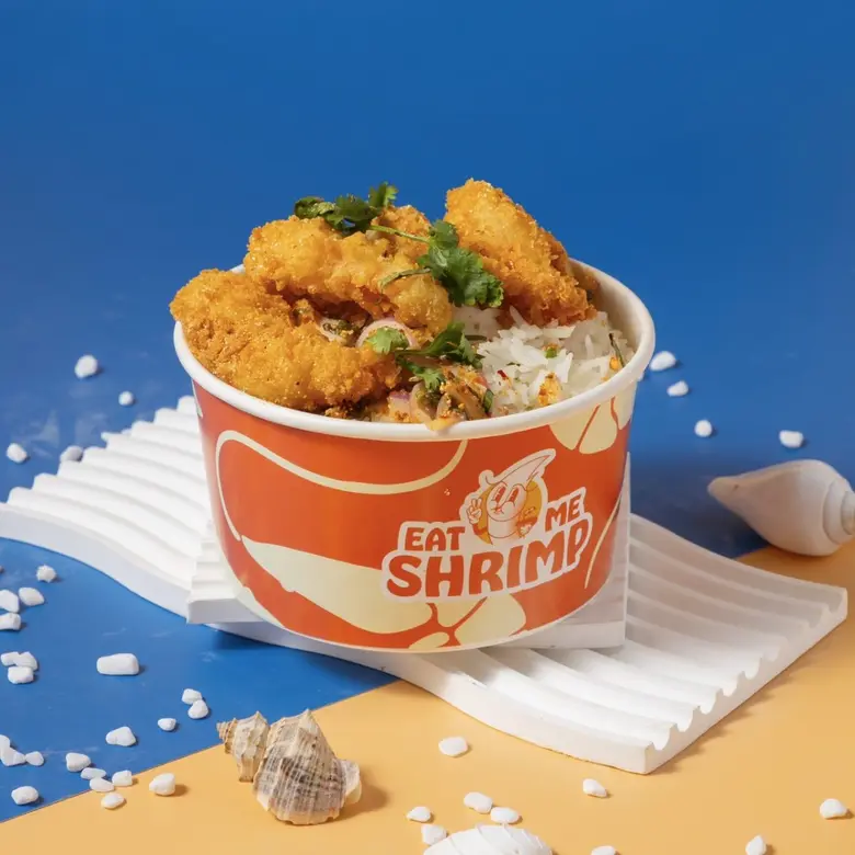 EAT ME SHRIMP ฟาสต์ฟู้ดกุ้งเจ้าแรกในประเทศไทย และ สาขาแรกที่ เอ็ม บี เค เซ็นเตอร์