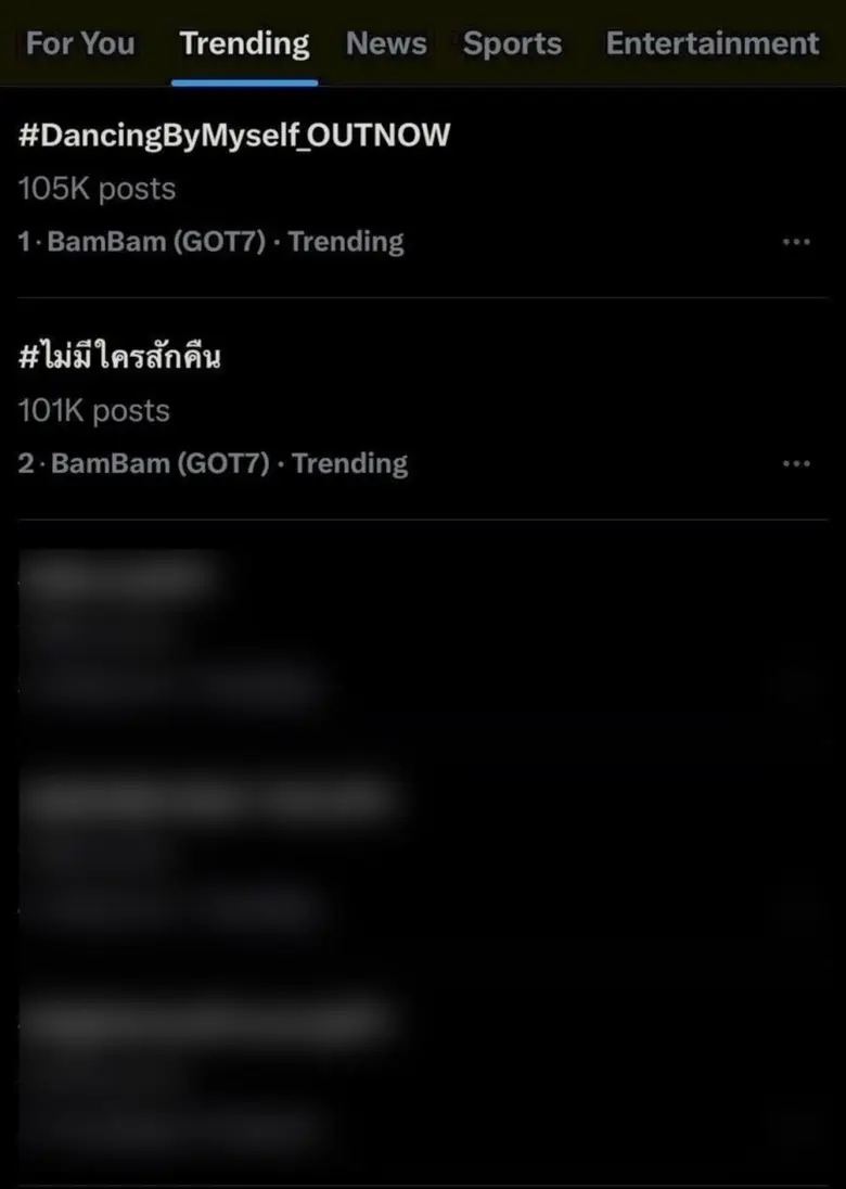 ปรากฏการณ์ครั้งประวัติศาสตร์! "ไม่มีใครสักคืน (Dancing By Myself) (Feat. TIMETHAI)" ของ BamBam ยอดวิวพุ่งกว่า 20 ล้านภายในวันเดียว พร้อมคว้า Trending อันดับ 1 บน X และ YouTube อย่างรวดเร็ว