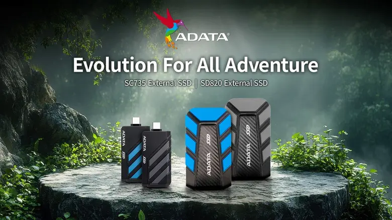 ADATA Launches SD820 and SC735 External Solid-State Drives