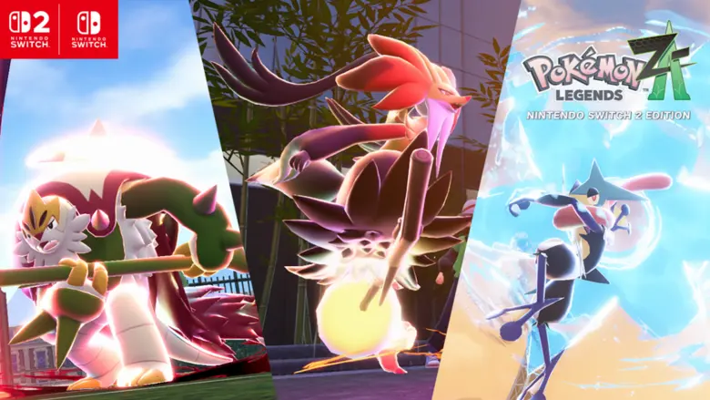 เตรียมพบกับร่างวิวัฒนาการเมก้าของบริการอน มาฟ็อกซี และเก็คโคกะ ใน Pokemon Legends: Z-A