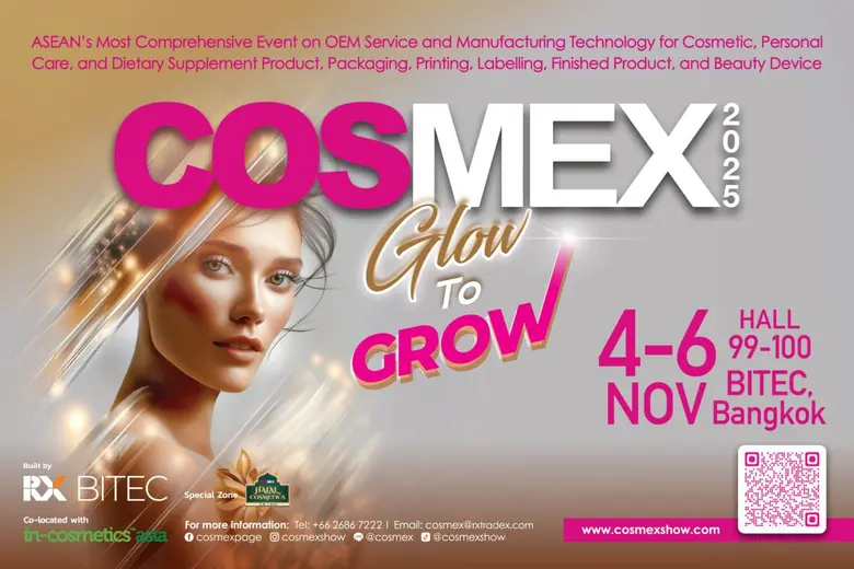 Beauty and Well-being Businesses Looking to Expand Product Portfolio Will Be Charmed by Thai Beauty Products at COSMEX 2025