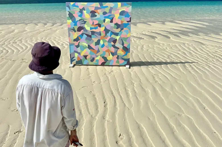 Island Illustrated with Lucas Beaufort at Avani+ Fares Maldives Resort