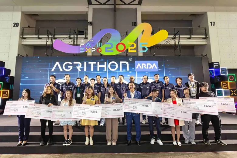 AGRITHON By ARDA Season 2 ปิดฉากสุดเข้มข้น ! เผยโฉม "CHAMP OF THE YEAR" บนเวที Toyota Farm Expo 2025 ชูสุดยอดนวัตกรรมพลิกโฉมเกษตรไทยสู่อนาคต