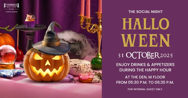 Experience the thrills of The Halloween-Themed Social Night at Staybridge Suites Bangkok Thonglor