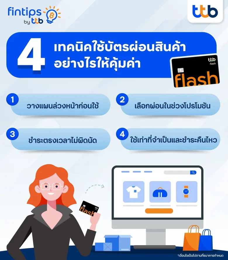 ทีทีบี ฟินทิป เปิดวาร์ป "บัตรผ่อนสินค้า" ตัวช่วยทางการเงิน พร้อมเคล็ดลับใช้อย่างไรให้คุ้มค่า