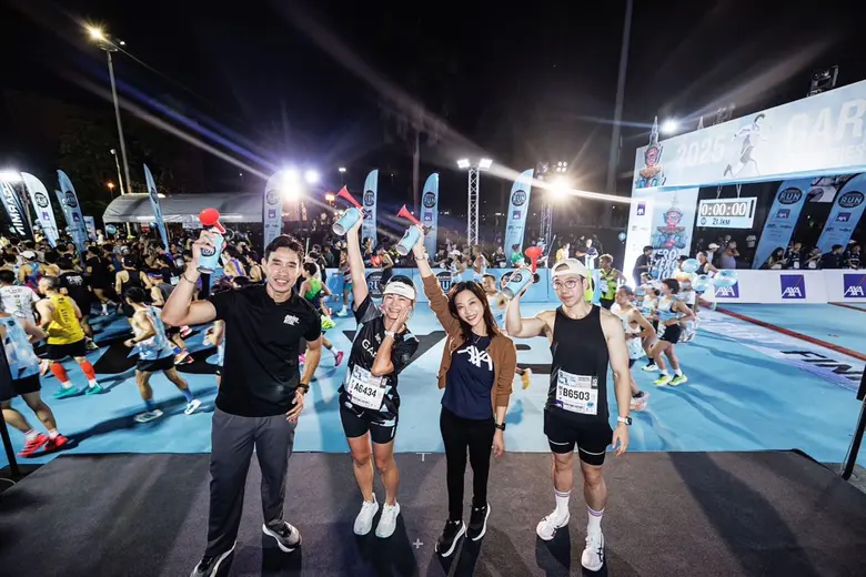 แอกซ่าประกันภัยร่วมเปิดการแข่งขัน Garmin Run Asia Series 2025 Thailand Half-Marathon