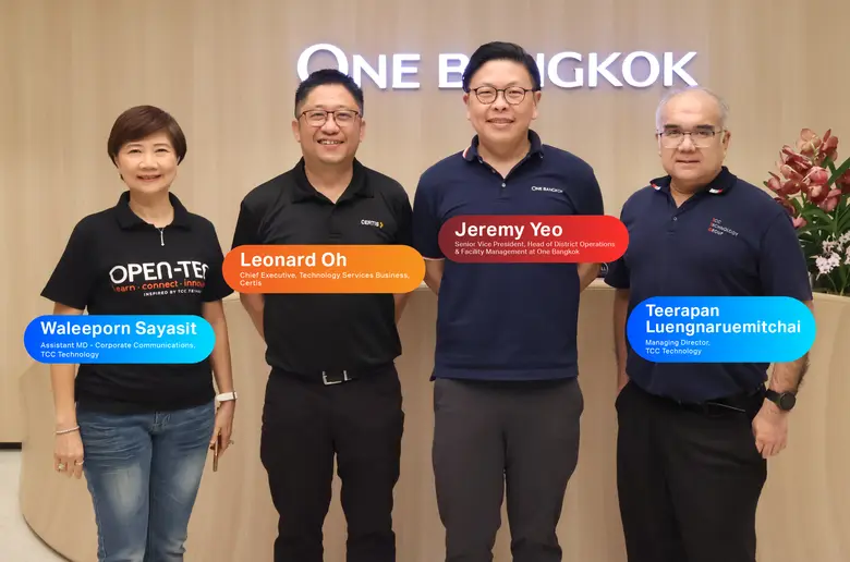 One Bangkok ก้าวสำคัญในการขับเคลื่อนด้วยพลังดิจิทัล โดยความร่วมมือระหว่าง One Bangkok x Certis x TCCtech
