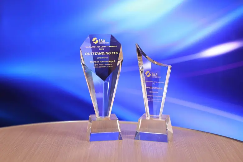 "โฮมโปร" ก้าวสู่มาตรฐานแห่งตลาดทุน คว้า 2 รางวัลเกียรติยศ OUTSTANDING CFO - IR จากเวที IAA Awards for Listed Companies 2025