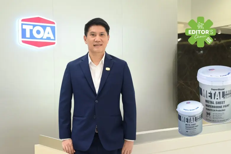 'สีทาหลังคา SuperShield Metal Sheet Shield' จาก TOA คว้ารางวัลใหญ่ 'Well-being Editor's Choice'
