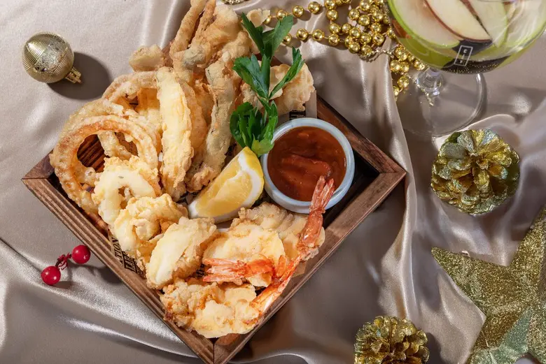 Cooling Tower Rooftop Bar presents Fritto Misto. A crispy Mediterranean-inspired delight.