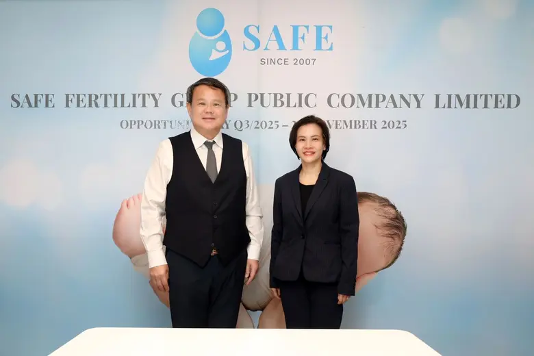 SAFE โชว์กำไร Q3/68 โต 16.4 % ตอกย้ำเทรนด์บริการรักษาภาวะมีบุตรยากโตสวย