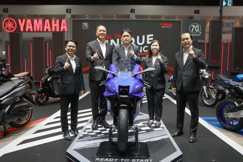 ยามาฮ่าเปิดบูธ "YAMAHA FEEL THE UNIQUE EXPERIENCE" ส่งบิ๊กไบค์ 3 รุ่นใหม่ พร้อมจัดเต็มโปรโมชันแรงส่งท้ายปี ในงาน MOTOR EXPO 2025