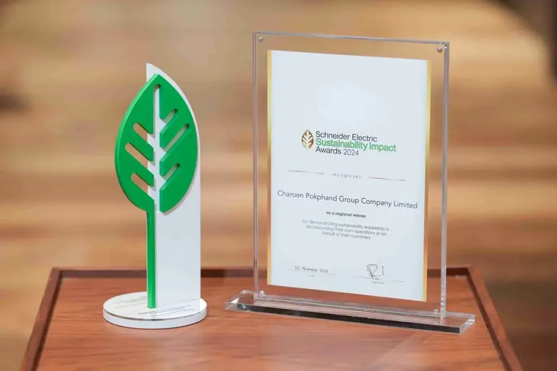 ชไนเดอร์ อิเล็คทริค ประกาศผู้ชนะ Sustainability Impact Awards ประจำปี 2024 'เครือเจริญโภคภัณฑ์'  คว้ารางวัล Regional Winner ตอกย้ำเป้าหมายพันธมิตรด้านพลังงาน ร่วมกันสร้างความเป็นกลางทางคาร์บอน