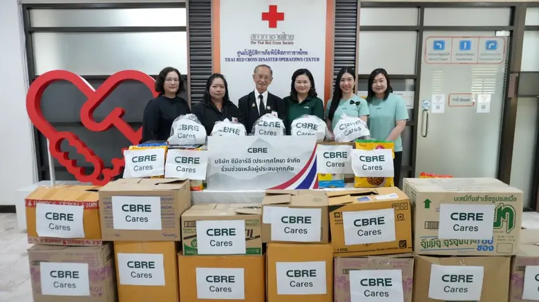 CBRE Thailand Donates Funds and Essential Supplies to the Thai Red Cross Society to Support Southern Flood Victims