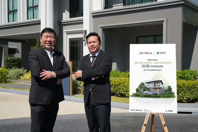 บริทาเนีย ร่วมมือ พาวเวอร์วอลท์ เดินหน้าโครงการ "Britania Solar Home - Solar Roof &amp; EV Charger by PowerVault"
