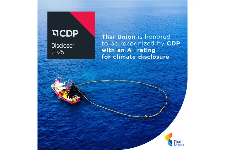 Thai Union Achieves A- Rating from CDP, Reflecting Continued Sustainability Progress under SeaChange(R) 2030